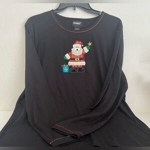 Designers Originals Studio Joy Santa Clause Christmas Long Sleeve Top